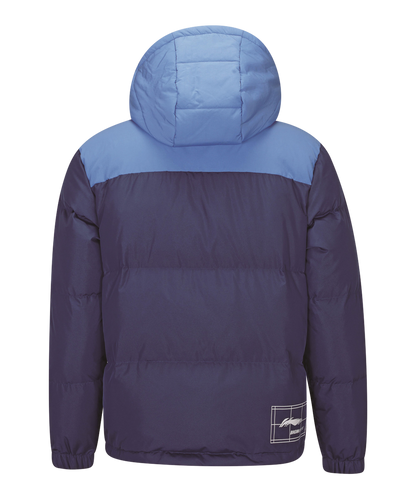 Li-Ning Herren Daunenjacke mit Kapuze dunkelblau - AYMS213-2