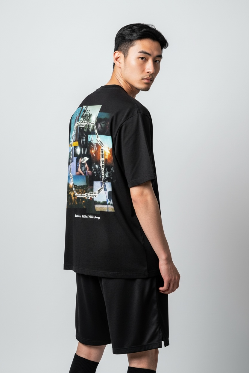 Unisex Basketball T-Shirt "BADFIVE" No-War schwarz - AHST281-2