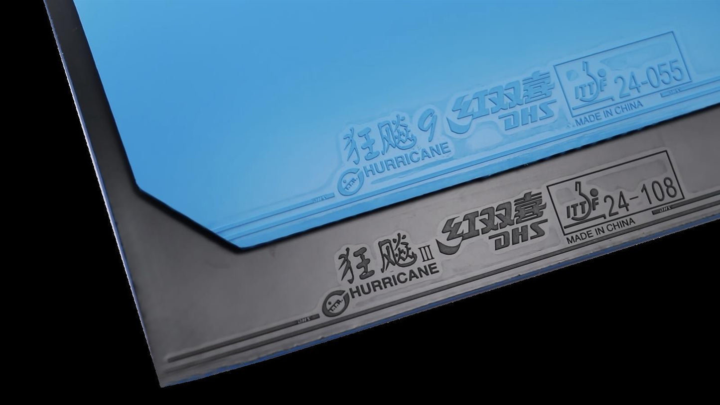 DHS Hurricane 9 2,15mm Mittel 38 Belag Blau  - DXDS019-6