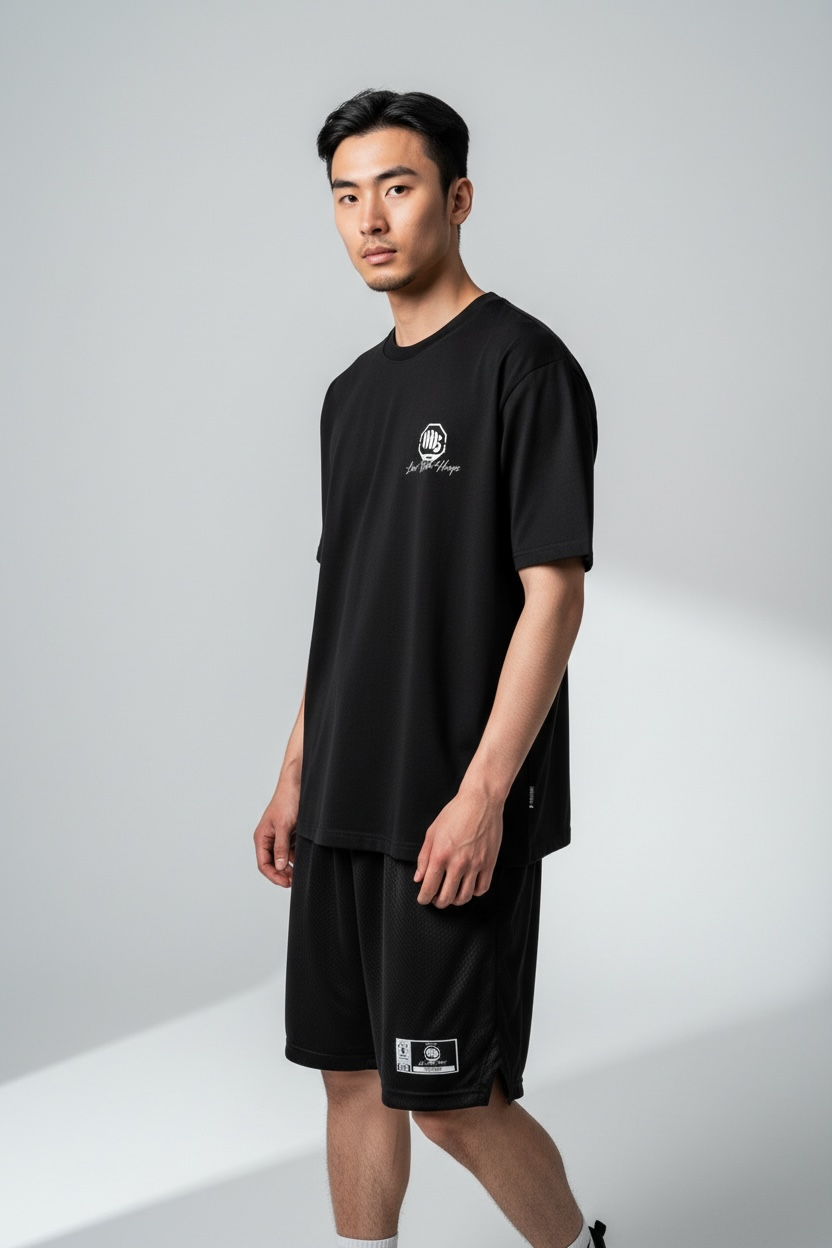 Unisex Basketball T-Shirt "BADFIVE" No-War schwarz - AHST281-2