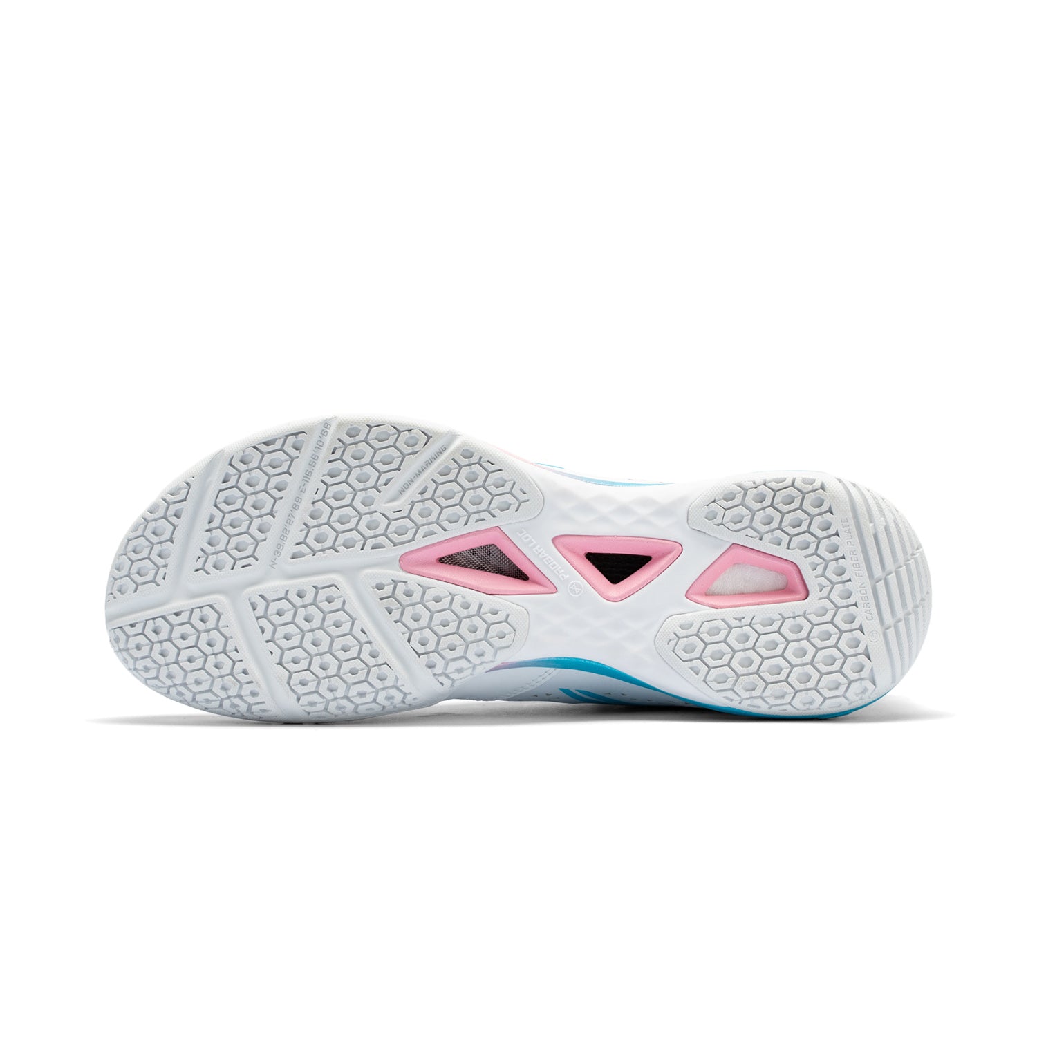 Unisex Badmintonschuh ''Blade II Pro'' - weiß/pink/hellblau - AYZV001-2