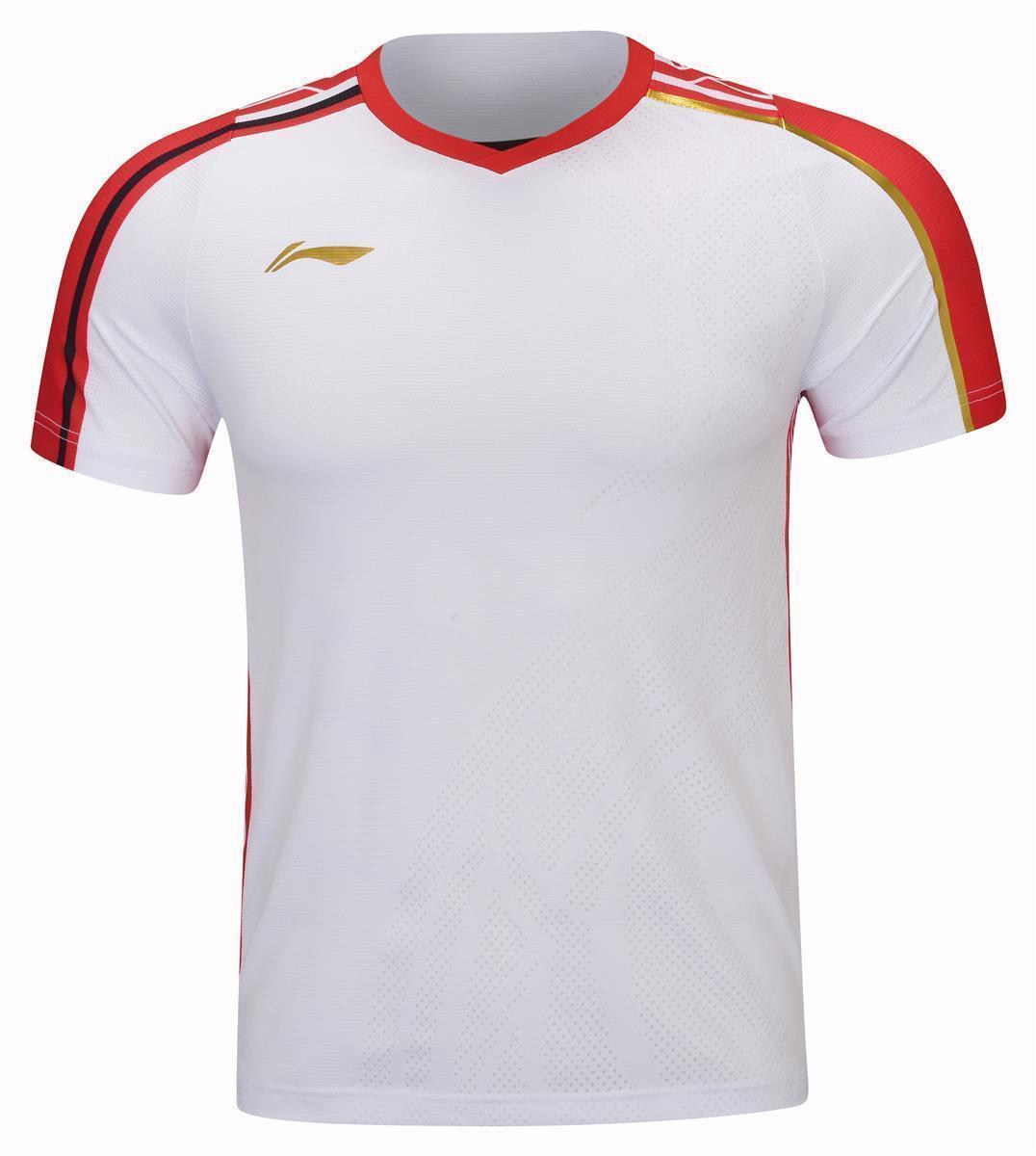 Herren Sportshirt "International Stars" weiß/rot - AAYT073-1