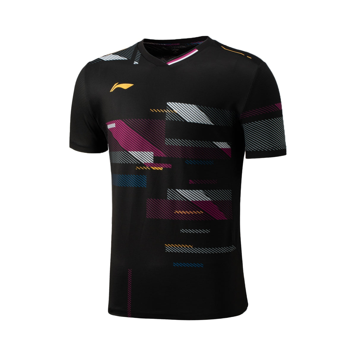 Herren Sportshirt Swing "International Players"  Black - AAYV031-1