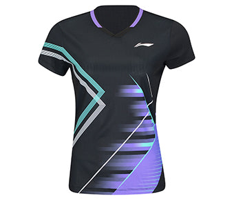 Damen Wettkampfshirt "National Teams"  schwarz - AAYV046-1