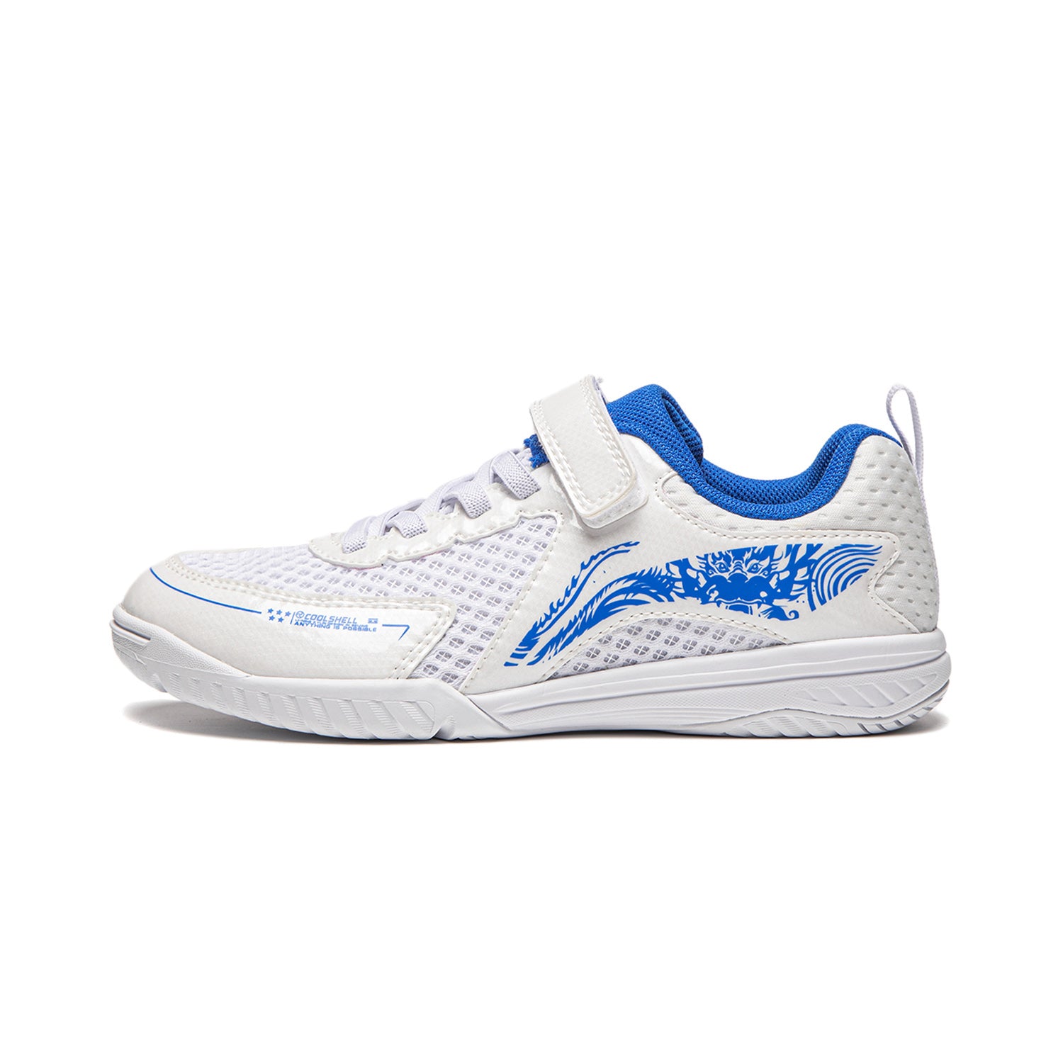 Kinder Tischtennis Schuh Kylin 3.0 weiß/blau - APPU033-1