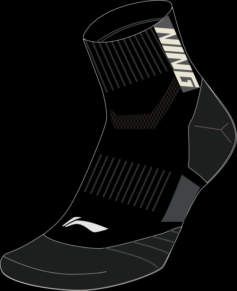 Unisex Sportsocke low-cut schwarz - AWSS427-1