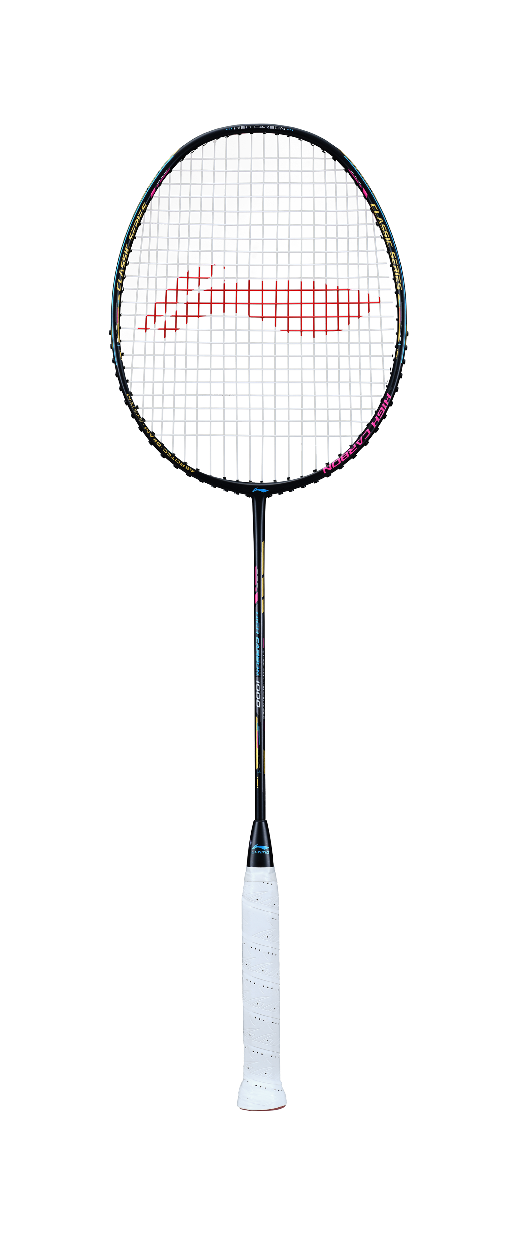 Badmintonschläger High Carbon HC1000 schwarz bespannt - AYPQ138-3 /AYPT477-4
