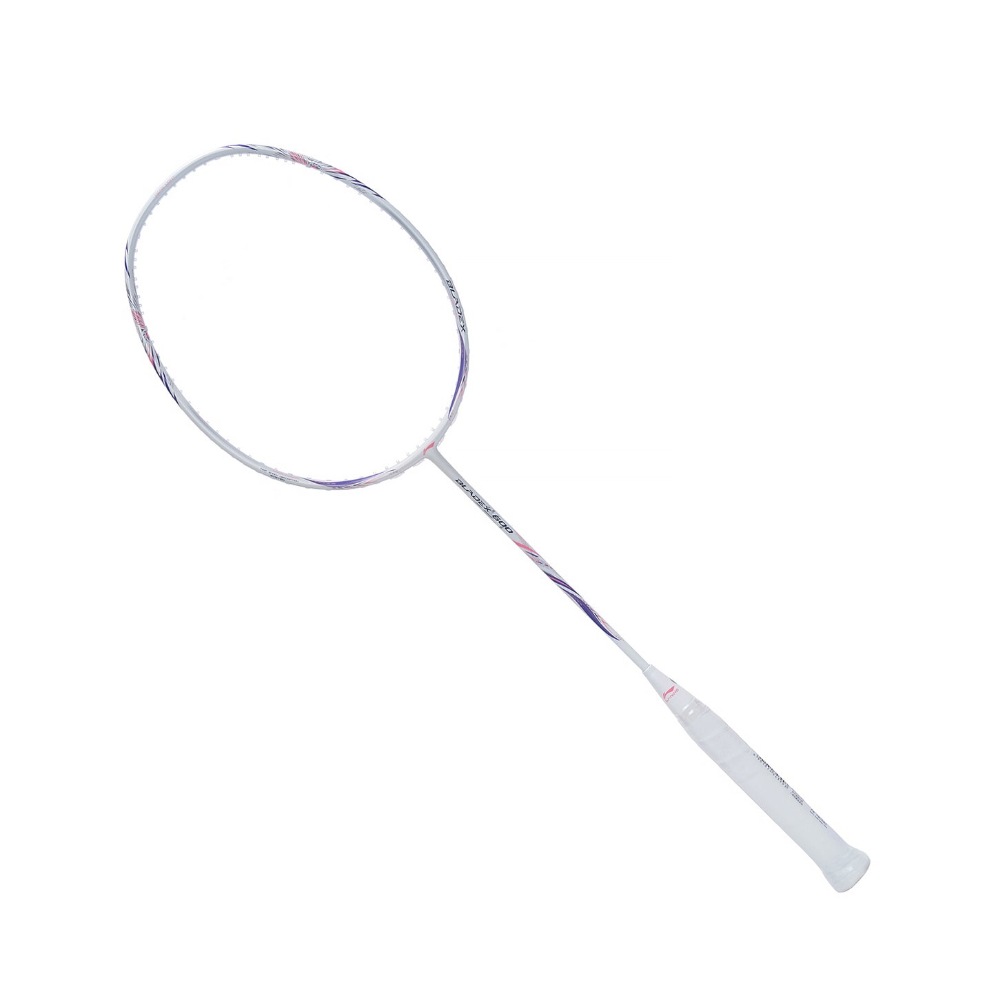 Badmintonschläger BladeX 600 (5U) White - Lilac unbespannt  - AYPV015-5