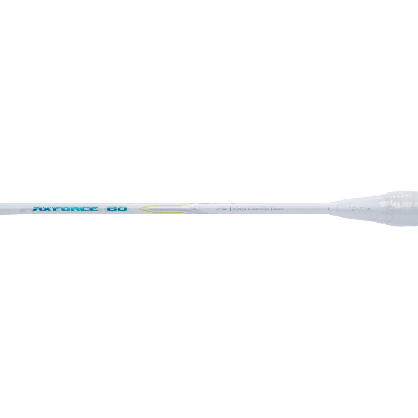 Badmintonracket AXFORCE 60 (4U) White - unstrung - AYPT053-1