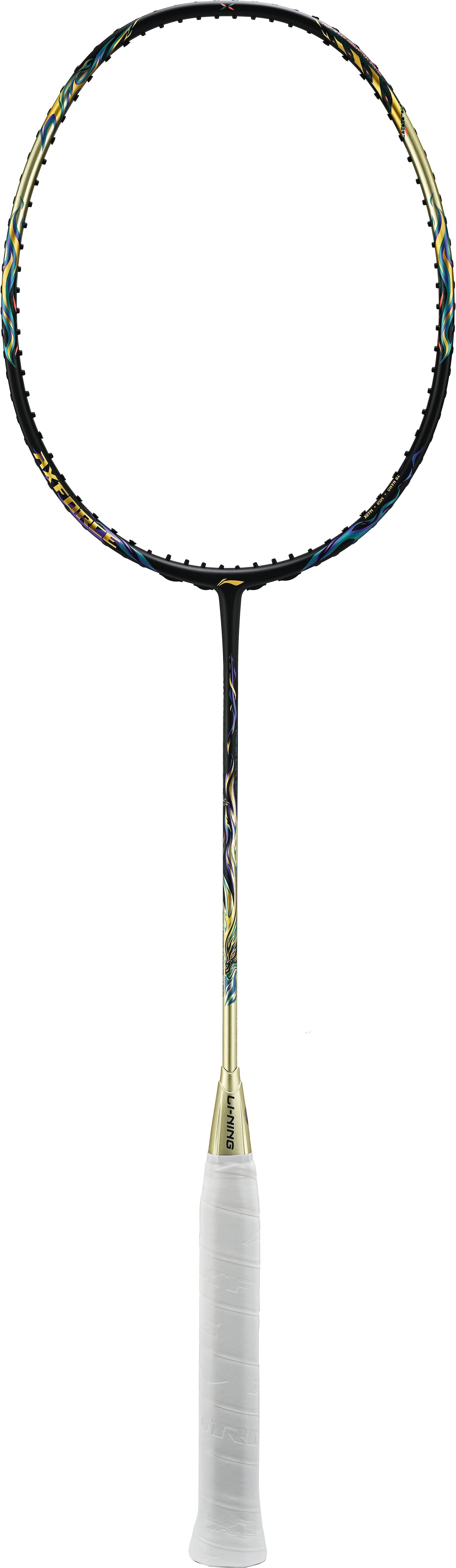 Badmintonschläger AXFORCE 100 (3U) schwarz/gold unbespannt - AYPT235-3