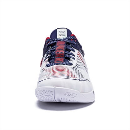 Unisex Badmintonschuh Donner Pro weiß/blau - AYAT009-3