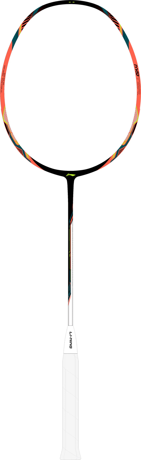 Badmintonschläger HalberTec Motor (3U) schwarz/neon-pink - unbespannt  - AYPU075-3