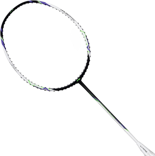 Badmintonschläger HalberTec Motor (5U) schwarz/weiß - unbespannt  - AYPU073-5