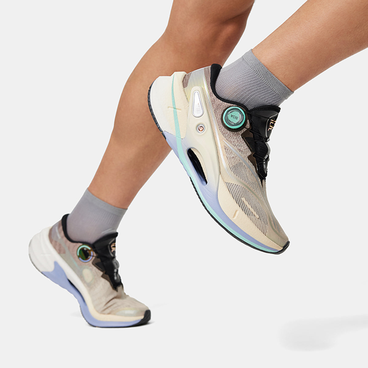 Herren Wettkampf Laufschuh Furios Rider 7 Pro V2 - weiß-braun - ARZU001-12